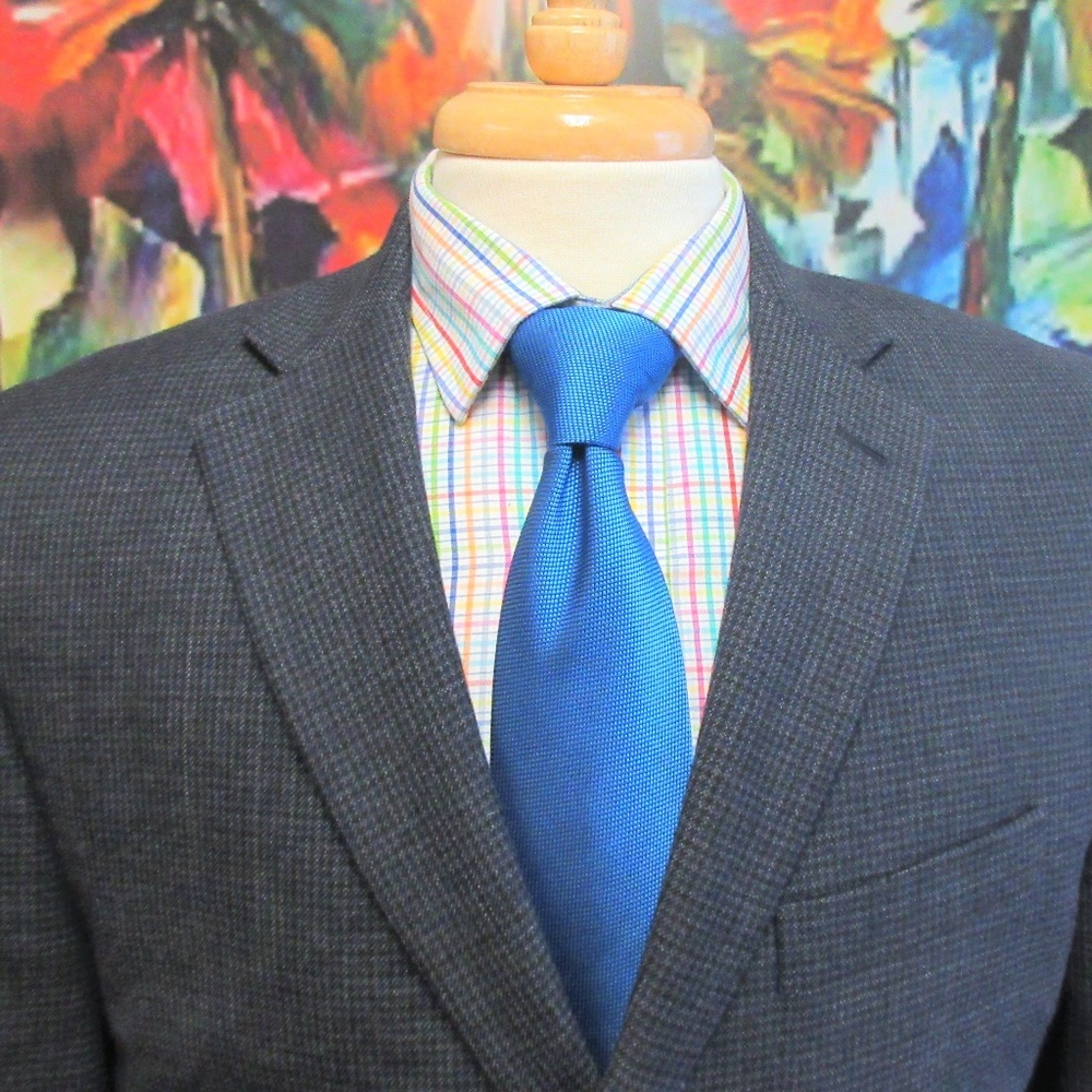40 L- RALPH LAUREN Mens 100% WOOL BLAZER/SPORT - Picture 2 of 7